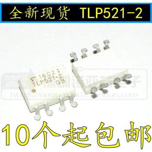 10pcs/lot SMD TLP521-2 P521-2 Dual Optocoupler Transistor Output SOP-8 Quality Assurance