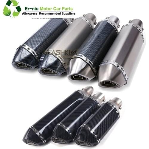36~51mm Universal Motorcycle Exhaust Muffler Escape Slip On Pipe with db killer Fit Motorbike Scooter ATV Dirt Bike Moped