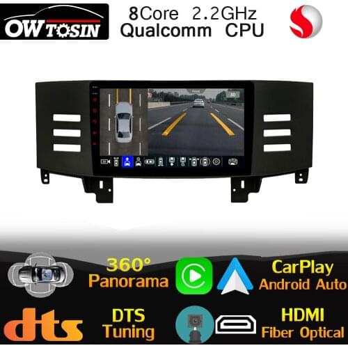 9" IPS Qualcomm CPU Android For Toyota Mark X X120 Reiz 2004-2009 Auto WiFi Radio GPS Stereo Optical HDMI 4G LTE DSP 360 Camera
