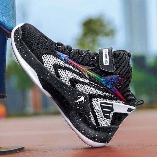 New Brand Boys Basketball Shoes Kids Sneakers Thick Sole Non-slip Children Sports Shoes Child Boy Basket Trainer Shoes Girls