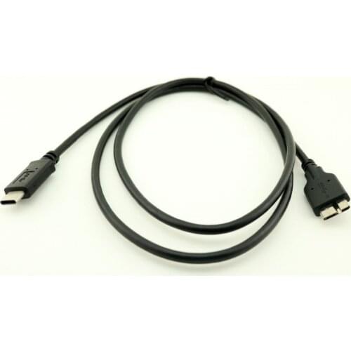 1pcs 5Gbps USB 3.1 Type C Male to Micro B USB 3.0 Male Drive Cable For Printer Macbook 1m/3ft