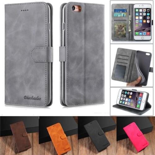 For iPhone 6S Plus Leather Case On Hoesje Case Flip Magnetic Wallet Cover For iPhone 11 Pro Max XS XR X 8 7 6 Plus Phone Case