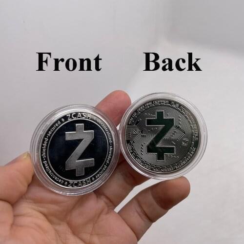 CO26 Zcash Crypto Coin Digital Currency Gold or Silver Plated Commemorative Coin Cryptocurrency Collectible Great Gift