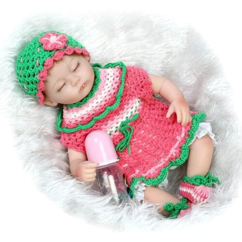 18 inch 42CM lovely silicone lifelike baby reborn doll for sale soft boneca reborn menina best children toys