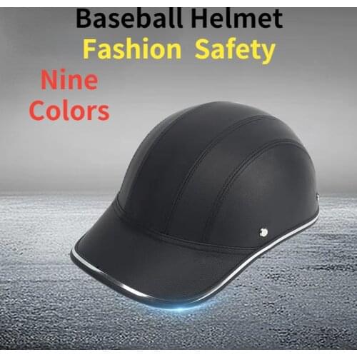 Summer electric motorcycle riding helmet bicycle mens and womens light baseball helmet helmet helmet sunshade cap