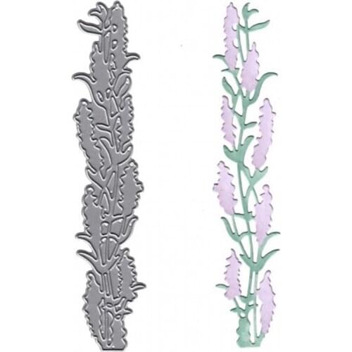 Long Flowers Plants Shape Metal Cutting Dies Stencil Scrapbook Album Embossing For Gift Card Making Handcraft 2019 New