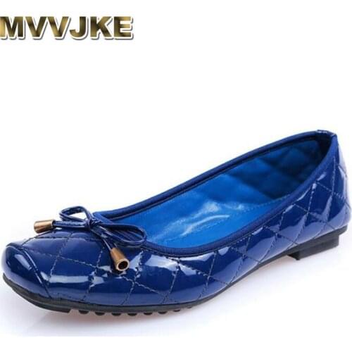 MVVJKE 2020 Women Shoes Shallow Flat Party Wedding Shoes Woman Soft Bottom Square Toe Spring Autumn Europe Luxury Brand Design