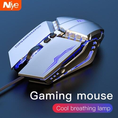 Wired Gaming Mouse 7 Button LED 3200 DPI USB mute Computer Mouse Gamer Ergonomic Mice Silent Mause With Backlight For PC Laptop