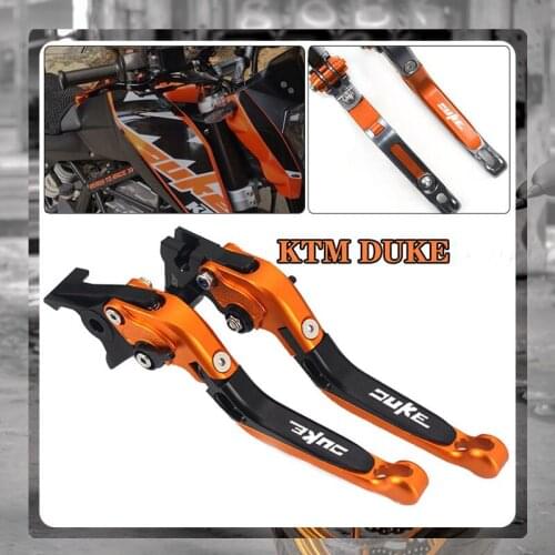 For DUKE 125 200 390 DUKE390 DUKE125 DUKE200 2014-2017 2018 Motorcycle CNC Aluminum Folding Extendable Brake Clutch Levers