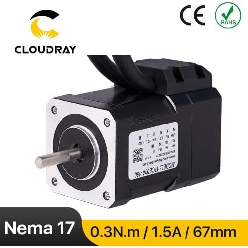 Cloudray Nema 17 Stepper Motor 0.3N.m 1.5A Closed Loop Stepper Servo Motor with Encoder for 3D printer CNC