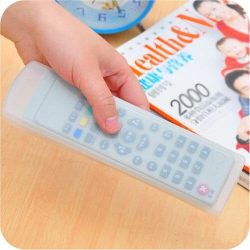 Home Silicone Remote Control Sleeve Transparent TV Remote Control Box Air Conditioner Dustproof Storage Bag Protection Supplies