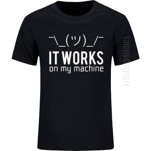 Funny Men T Shirts Birthday Gifts For Husband Boyfriend My Machine Oversized Crew Neck Cotton Computer Programmer Tshirt