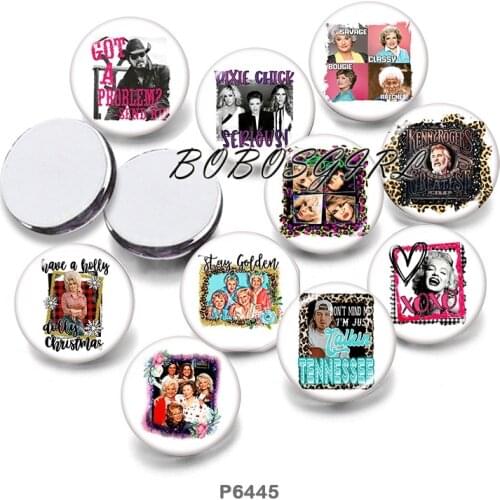 Celebrity12mm/18mm/20mm/25mm/30mm Round Glass Cabochon Flat Back Making Findings P6580