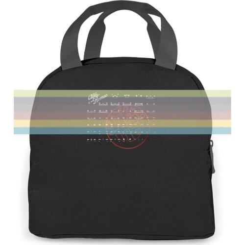 Alfa Romeo Family Black Print Hip-e s Letter Printing women men Portable insulated lunch bag adult student