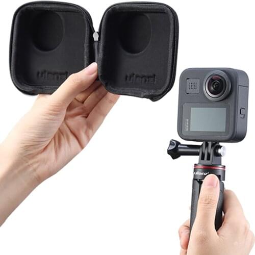 ULANZI GM-1 Mini Carry Case Portable Waterproof Storage Bag for GoPro Max Camera Fits with Selfie Stick Pole Monopod Accessories
