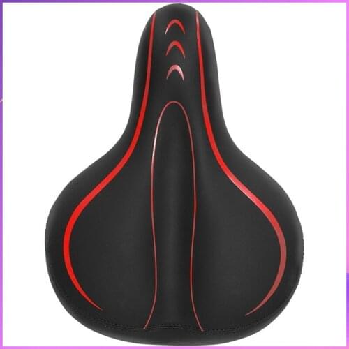 Bicycle Saddle Reflective Strip Widen MTB Road Bike Comfortable Memory Sponge Cushion Pad Shock Absorber Saddle Seat Accessories
