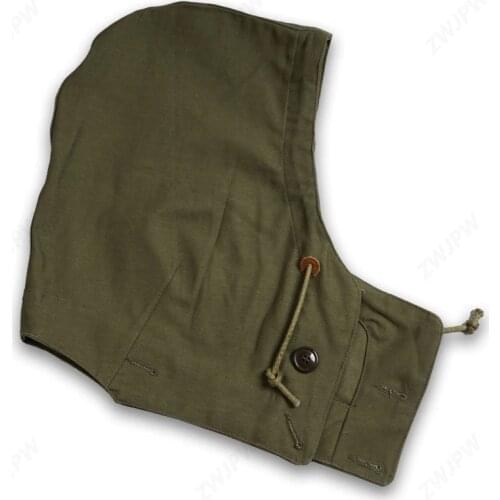 Ww2 US army green outdoor M43 Windbreaker Pure cotton hooded high quality new style only hat
