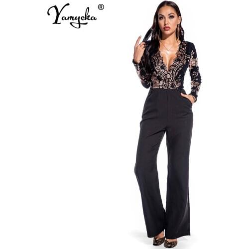 Женские вечерние брючные комбинезоны Yamycka China At AliExpress