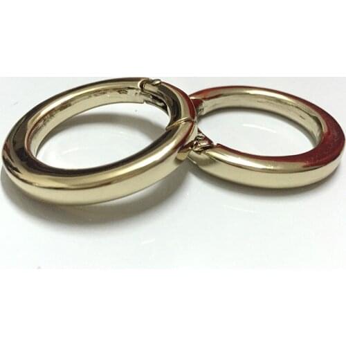 Gold Metal Spring O Ring, 30 mm Metal O Ring, Flat Spring Ring