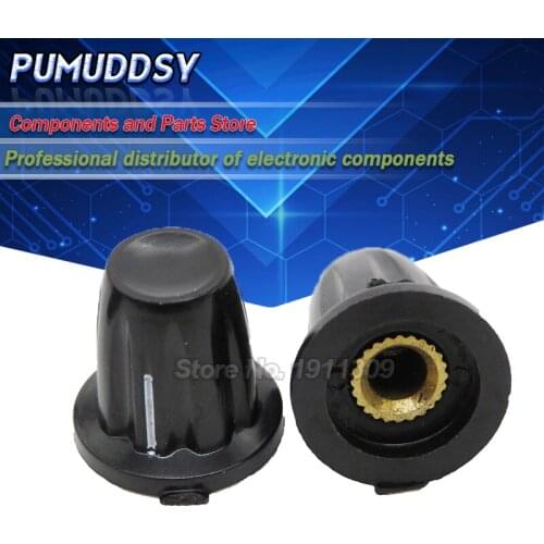 10PCS Bakelite potentiometer knob hole: 4MM for WH5 WXD3-13 K17-01 potentiometer
