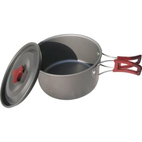173×90mm Outdoor Aluminum Alloy Oxidation Non-stick Field Picnic Equipment Single Camping Pot 2021 New #A