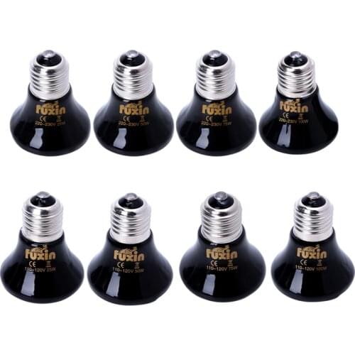 25/50/75/100W Pet Reptile Breeding Ceramic Emitter Heated Heater Light Lamp Bulb Retailsale