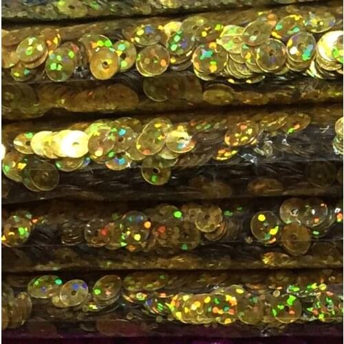 50g 4mm Flat Round Sequins For Crafts PVC Middle Hole DIY Sewing Laser Gold New Arrival Confetti