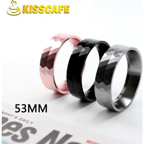 53mm Aluminum Dosing Ring With Magnet,Portafilters Coffee Filter Catcher Replacement Ring For Espresso Brewing