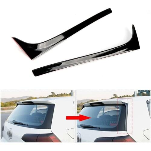 ABS Plastic Spoiler Side Wing Car Accessories 2pcs Rear Window For Golf 7 7.5