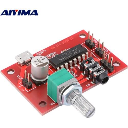 AIYIMA Mini Power Amplifier Audio Board Stereo Amp CM2038 Sound Amplifiers DC5V USB Powered Compatible with PM2038 LM4863