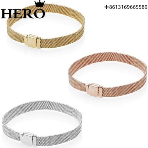 Hero100% 925 Pure Silver Original Copy High Quality 1:1 Bracelet Logo Free Wholesale Manufacturers