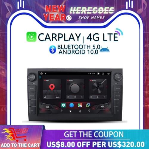 Carplay IPS DSP Android 10.0 4G+64GB Car Multimedia DVD Player GPS Navigation Auto Radio For AUDI A4 S4 RS4 SEAT EXEO 2002-2012