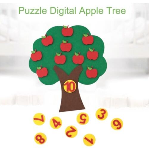 Baby Toys Puzzle Digital Apple Tree Cognitive Pairing Practice Intelligence Development of DIY Handwork In Preschool Education