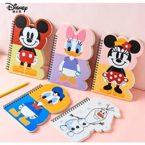 Disney Cartoon Creative Journal Notebook Mickey Minnie Donald Duck Coil Notebook Student Cute Study Notepad Children Stationery