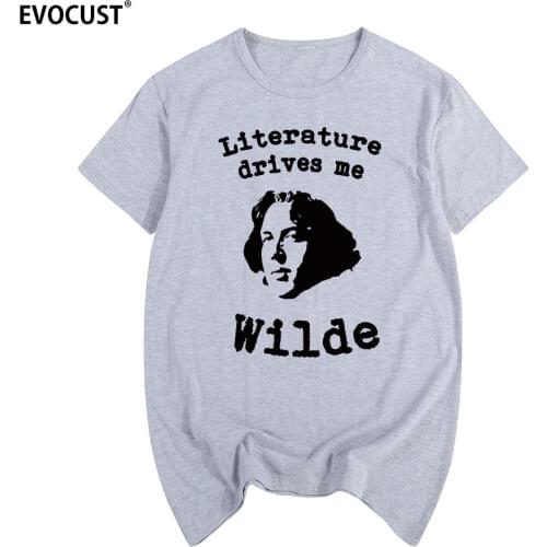 Oscar Wilde aestheticism Summer print T-shirt Cotton Men T shirt New women TEE Funny Fashion Fitness