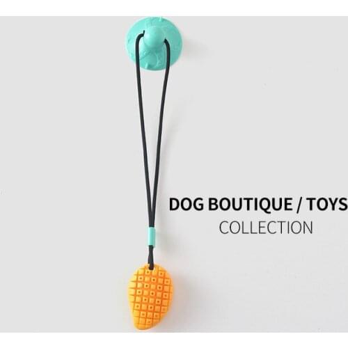 Dog Pet Decompression Toy Suction Cup Drawstring Dog Molar Leaking Food Mango Molar Stick Chew Resistant Pet Toy Supplies