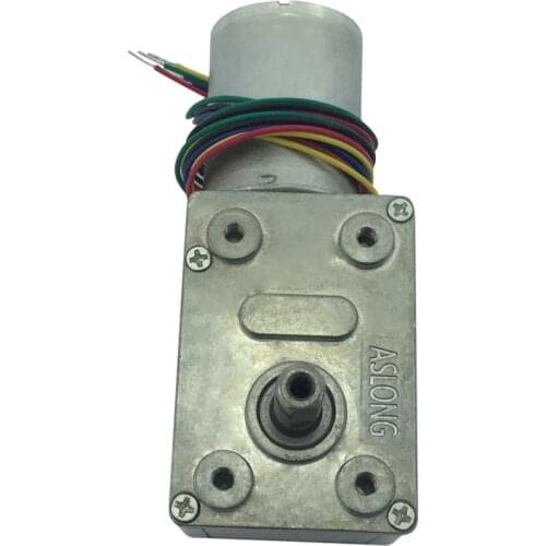 JGY-2430 Brushless DC Worm Gear Motor Speed Motor 12V 2/3/6/10/18/24/60/140RPM