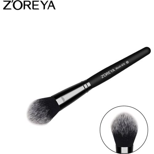 ZOREYA Blush Brush Fluffy Make Up Brush With Elegant Matt Black Handle As Face Makeup Brushes