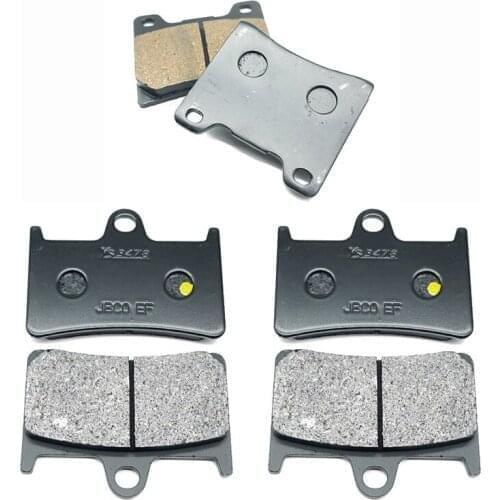 For YAMAHA YZF600 Thundercat 98-00 YZF600R 97-07 BT1100 Bulldog 02-08 XJR1300 SP 2001 YZF 600 R Front & Rear Brake Pads Kit Set