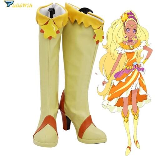 Pretty Cure Precure Cure Soleil Twinkle Cosplay Shoes Long Boots For Girl Christmas Halloween