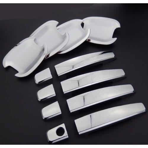 For Opel Astra 2004-2014 Chrome Door Handle Covers & Door Bowl Covers Car Styling Decorate For Holden Astra For Saturn Astra