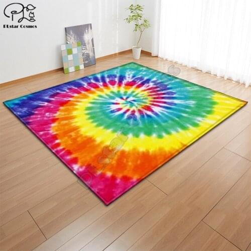Swirl Pattern Square Anti-Skid Area Floor Mat 3D Rug Non-slip Mat Dining Room Living Room Soft Bedroom Carpet