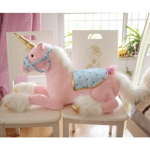 Stuffed plush animal 85cm pink horse plush toy doll childrens favorite gift s8968