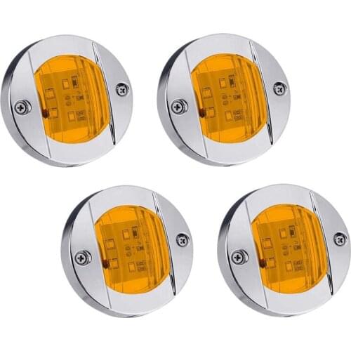 Navigation Lights LED Side Marker Light Waterproof Marine Boat Yacht Round Transom Anchor Stern Lights