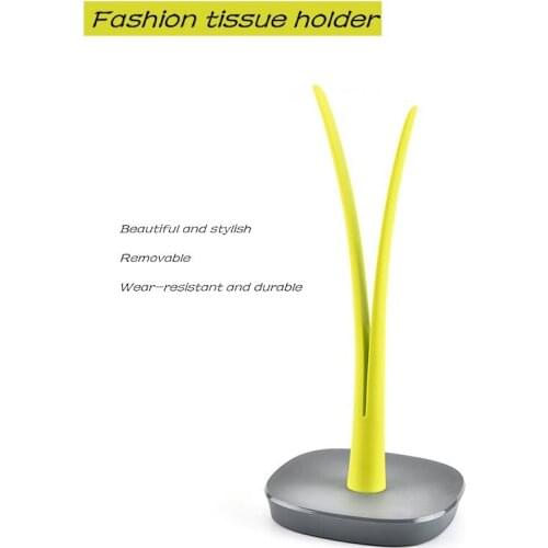 New simple 1PC Kitchen Leaf tissue holderr Kitchen Storage shelfHook Roll Paper Rack Cabinet Shelf Lazy rag storage rack green