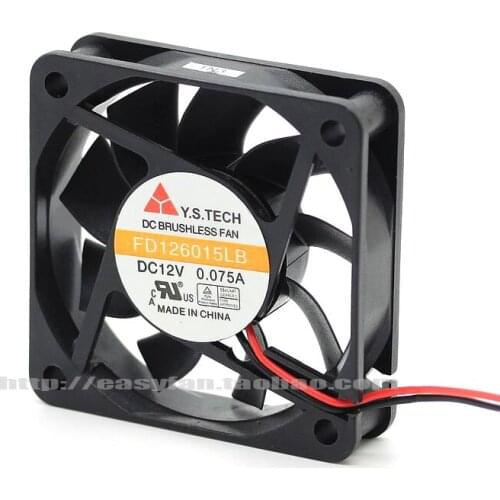 NEW Y.S.TECH FD126015LB 6015 6CM 12V 0.075A silence cooling fan