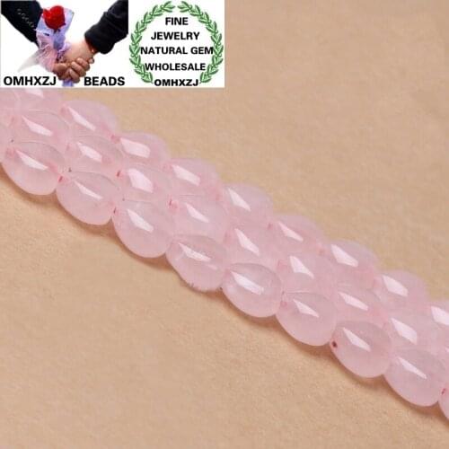 OMHXZJ Wholesale ZB233 10 12 14 16mm DIY Bracelet Necklace Jewelry Making Accessories Natural Stone Fine Rose Quartz Heart Beads