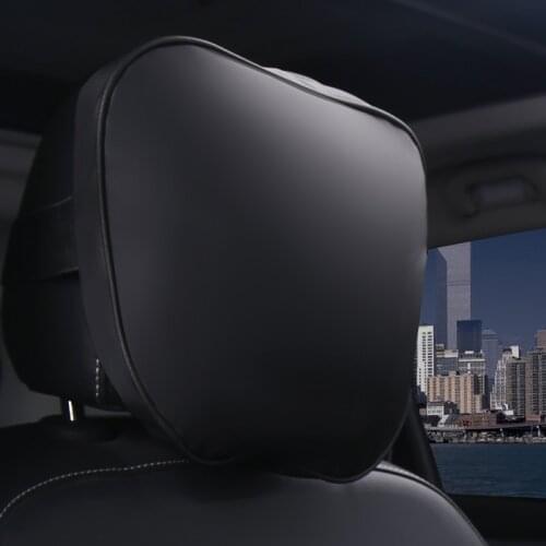 PU Car Headrest Maybach Design S Class Ultra Soft Pillow Suede Fabric For Mercedes-Benz 29*19cm Back Cushion Accessories