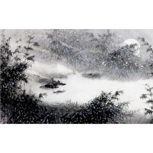 Custom any size photo Bamboo forest landscape wall modern living room wallpapers