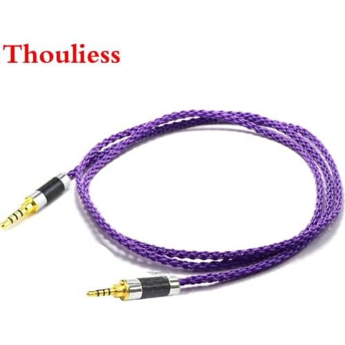 Thouliess HIFI Silver Plated 4pin XLR/2.5mm//4.4mm Balanced Headphone Upgrade Cable for Fostex T60RP T20RP T40RPmkII T50RP